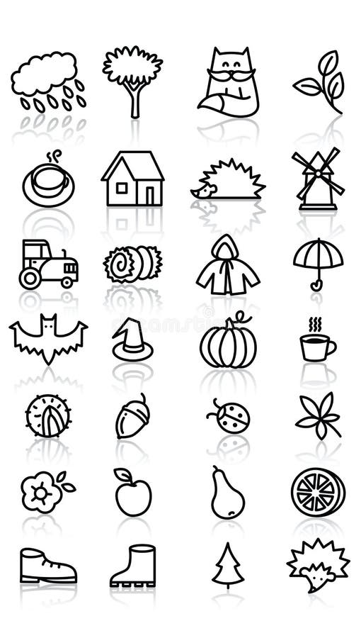 Fall icons