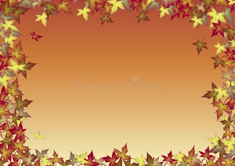 Fall lässt Hintergrund stock abbildung Fall lässt Hintergrund stock abbildung
