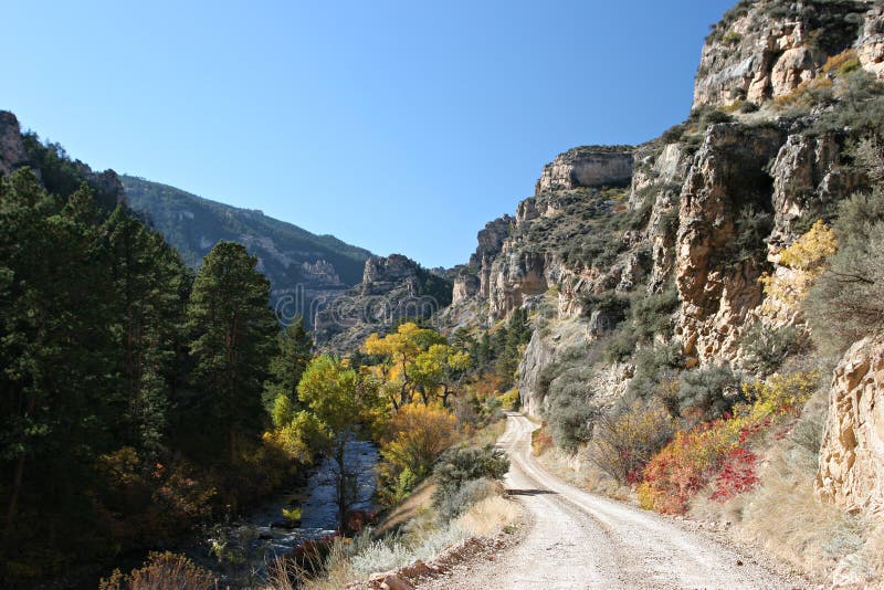 Fall mountain road