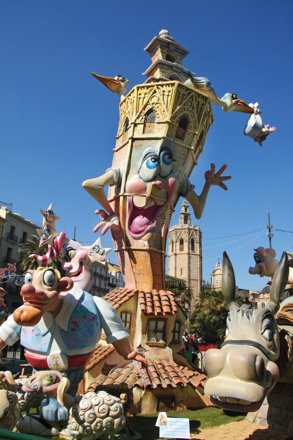 Fallas in Valencia, Spain editorial stock photo. Image of spain 13478978