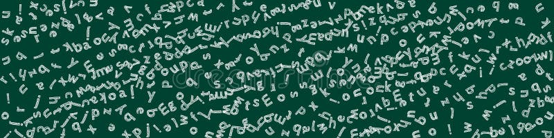 Fallende Buchstaben der englischen Sprache stock abbildung