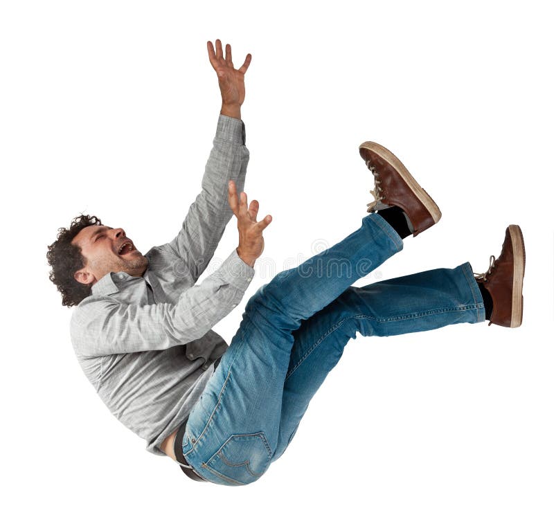 Fallender Mann stockbild Fallender Mann stockbild