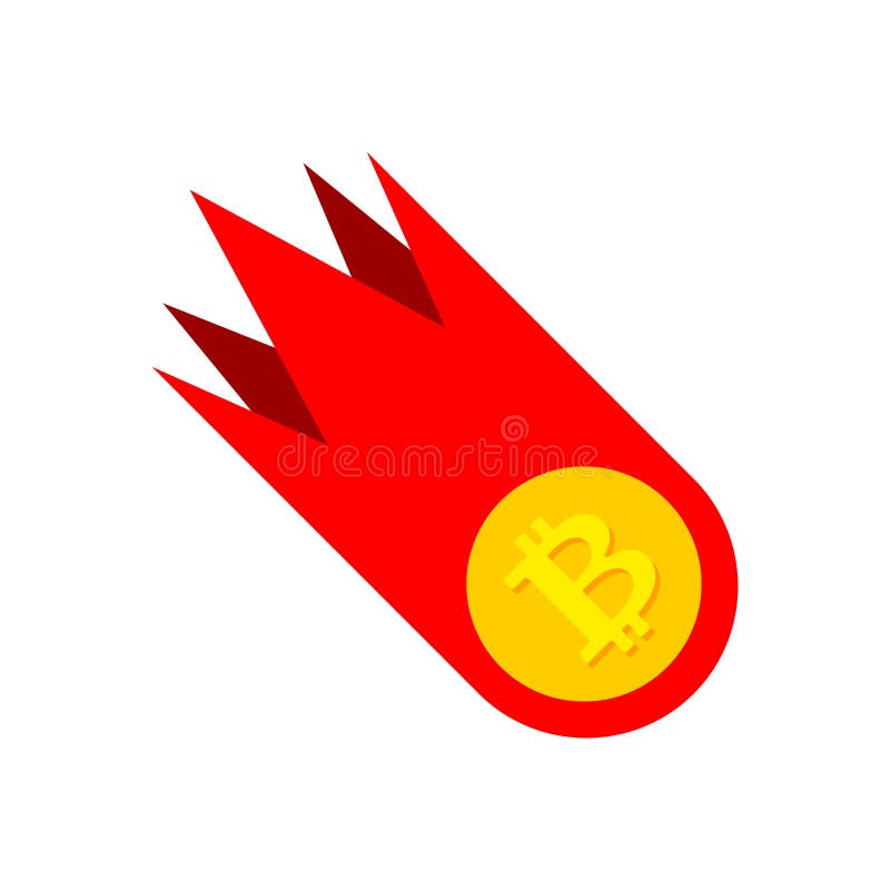 Falling bitcoin price. Decrease in value of crypto currency. Vector illustration. Coin decrease vectors