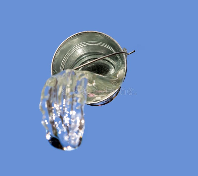 A Falling Buckets Splashes Water Stock Image Image of fluid, buckets