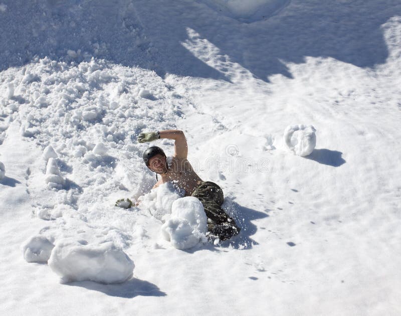 Falling climber. stock image. Image of hiking, mountaineer 15638885