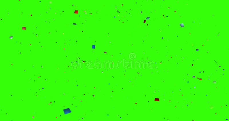 Falling Colorful Glitter Foil Confetti Animation 3d Movement On Chroma Key Green Screen Background Stock Video Video Of Carnival Bright