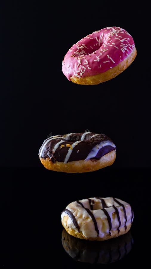 8,193 Donuts Black Background Stock Photos Free & RoyaltyFree Stock