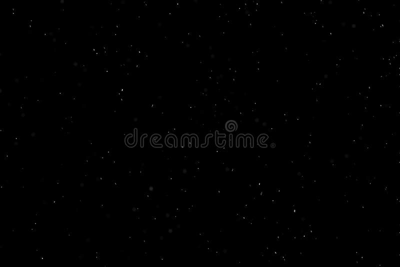 Falling down real white snowflakes on black background royalty free illustration Falling down real white snowflakes on black background royalty free illustration
