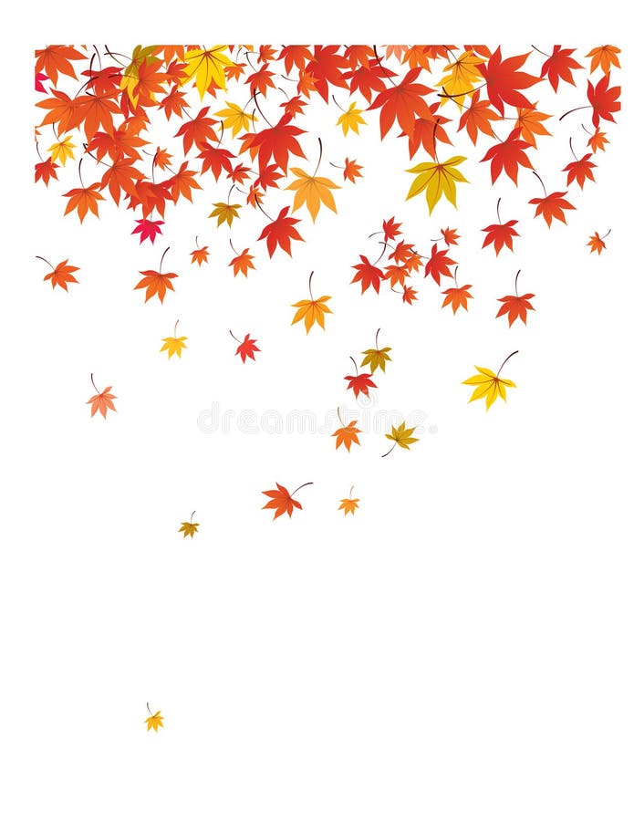 Falling leaves background.