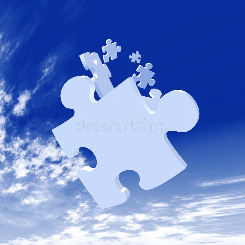 Jigsaw Puzzle Pieces Falling Stock Illustrations 106 Jigsaw Puzzle