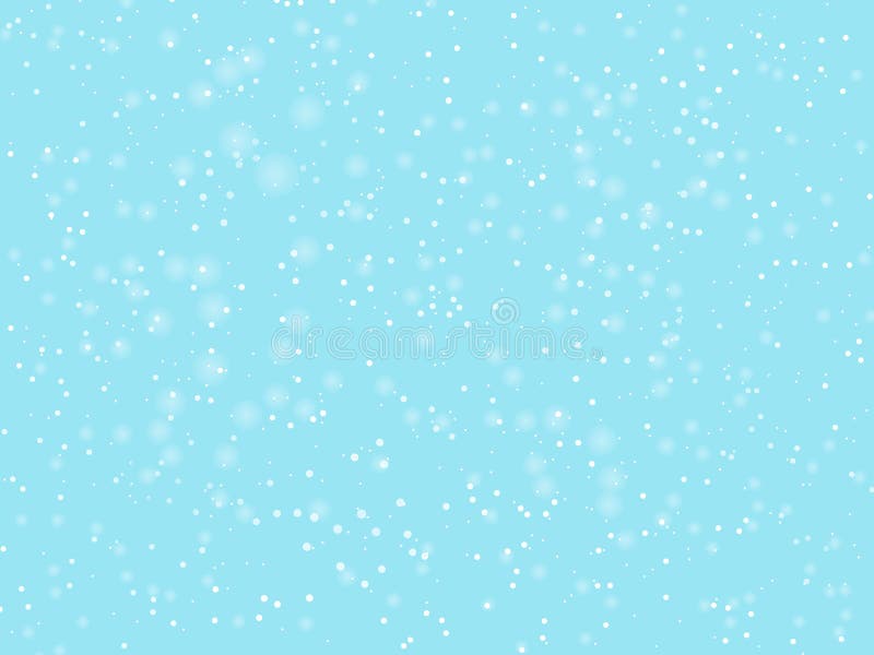 Falling Snow Background. Vector Illustration with Snowflakes. Winter ...