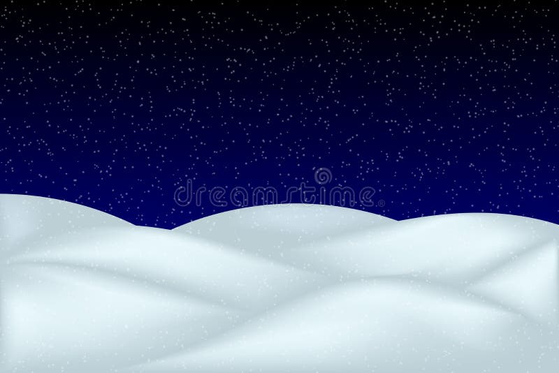 Falling Snow Landscape Isolated Stock Illustration - Illustration of  design, cartoon: 133557680