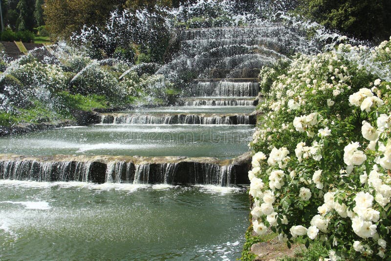 The Falls Garden in Eur Lake, Rome Stock Image Image of corner