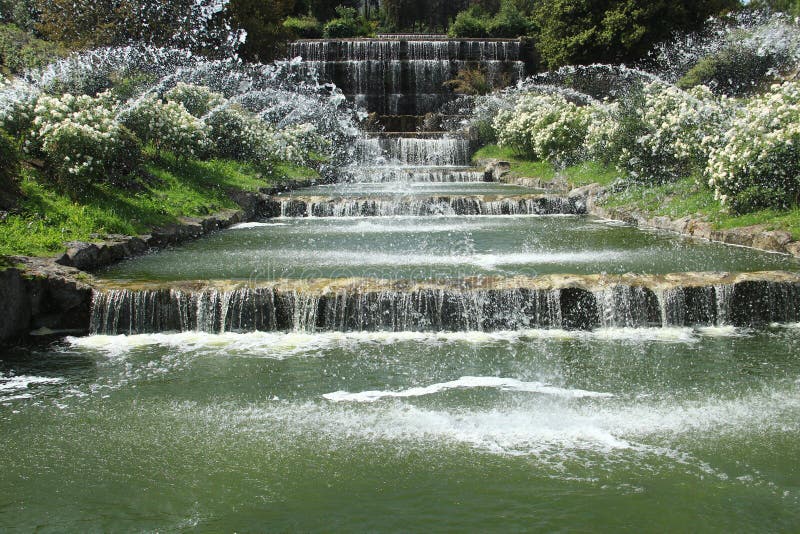 The Falls Garden in Eur Lake, Rome Stock Image Image of weave, modern