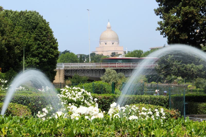 The Falls Garden in Eur Lake, Rome Stock Image Image of garden