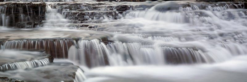 Full and rushing water falls located in Central Ohio