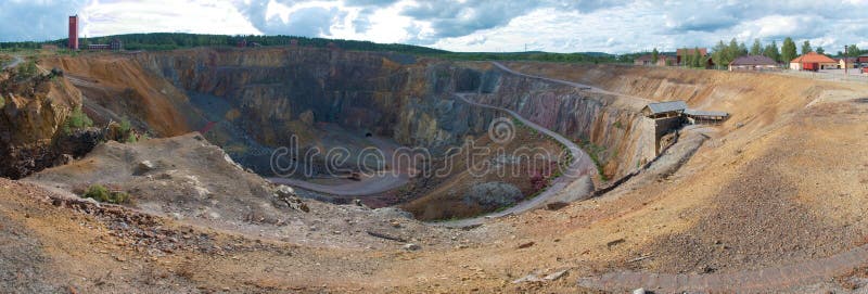 Falun copper mine royalty free stock photography