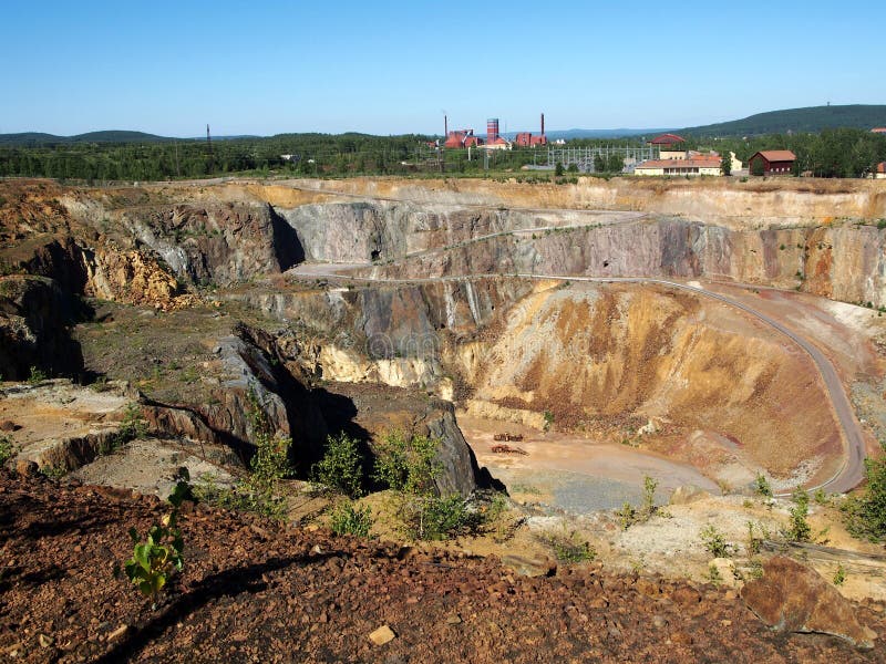 Falun Mine royalty free stock photo