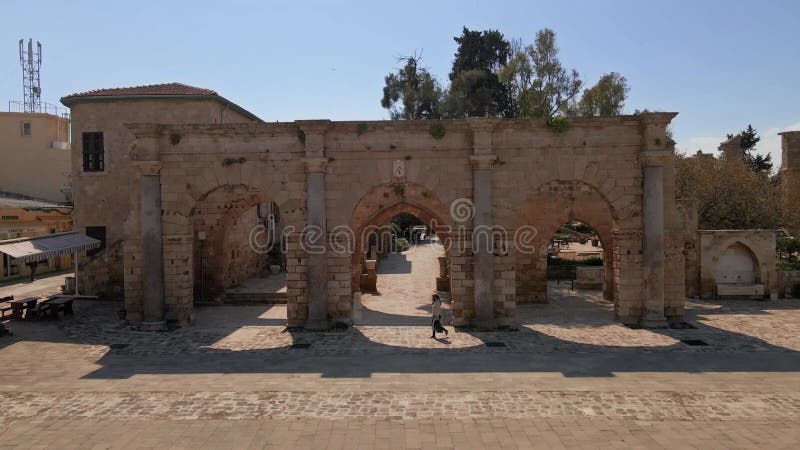 Famagusta-Altstadt aus der 4k-Luft und Varosha-Landschaften in Nordkyprus