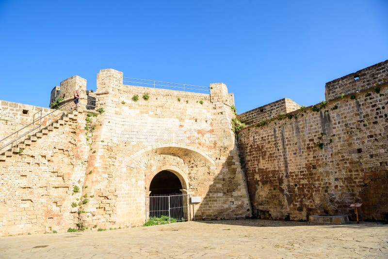 Famagusta city walls leading to Otello Stronghold, Northern Cyprus