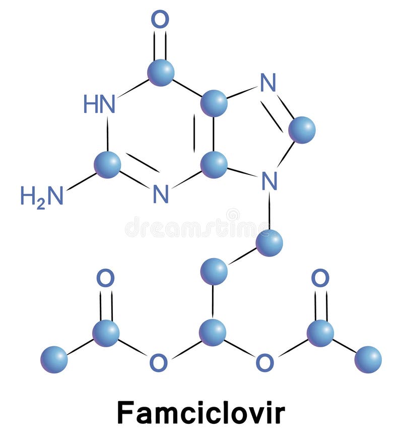 Famciclovir illustration libre de droits Famciclovir illustration libre de droits