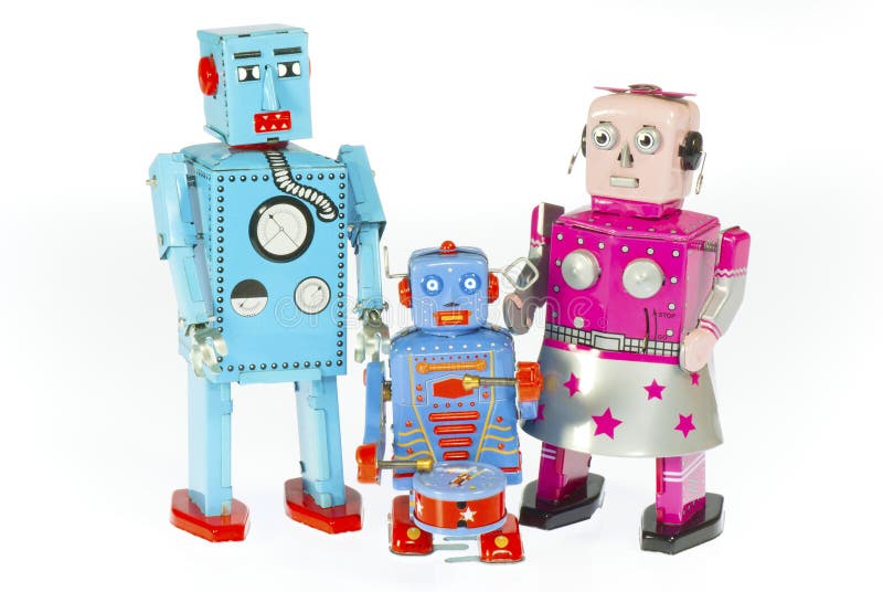 Famiglia del robot immagini stock libere da diritti Famiglia del robot immagini stock libere da diritti