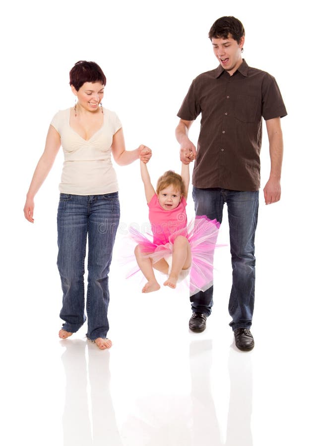 Famiglia felice immagine stock