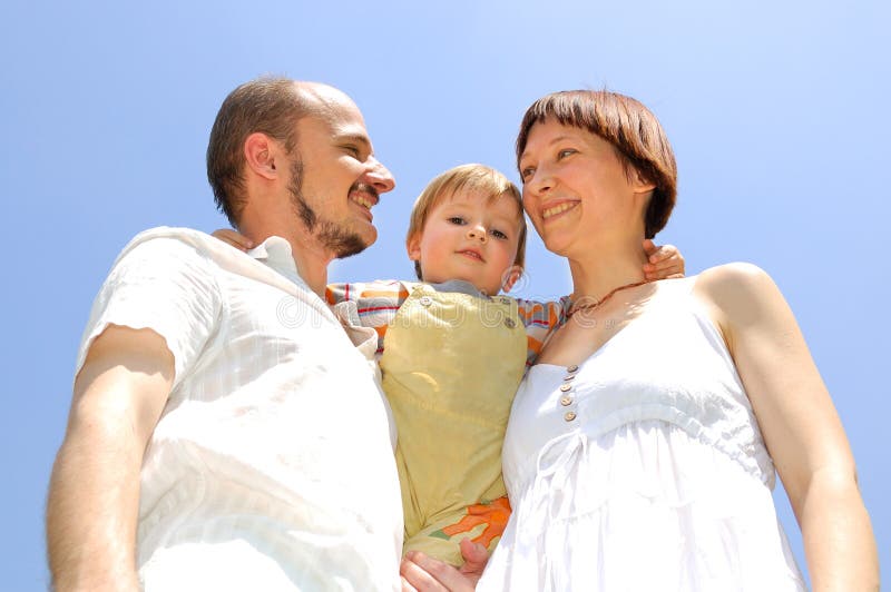 Familia feliz imagen de archivo libre de regalías Familia feliz imagen de archivo libre de regalías