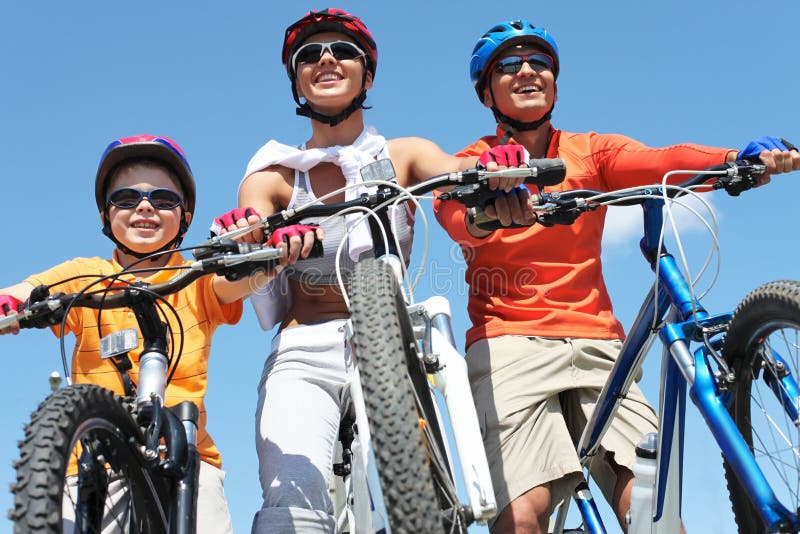 Familie der Radfahrer Familie der Radfahrer