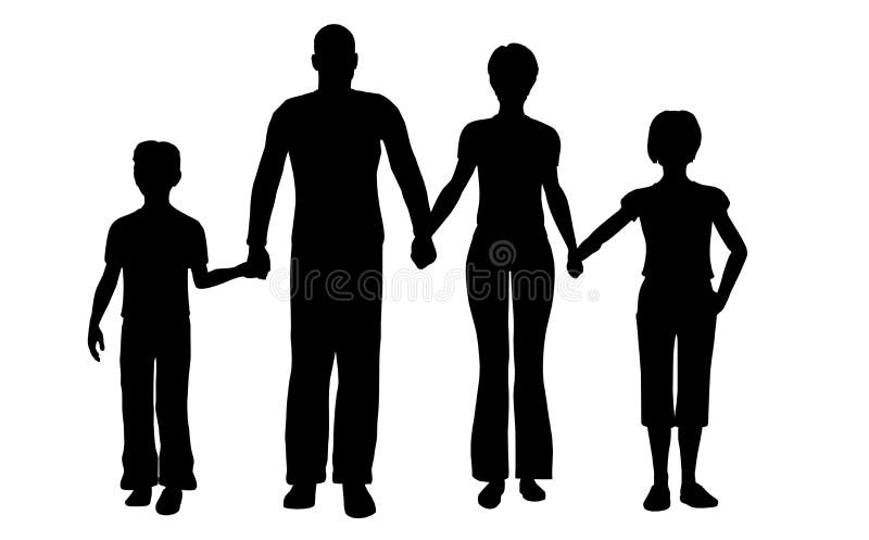 Familieenvektor stock abbildung Familieenvektor stock abbildung