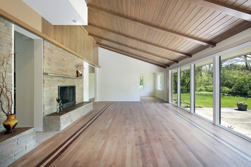 Familienraum Im Plan Des Geöffneten Fußbodens Stockbild - Bild von