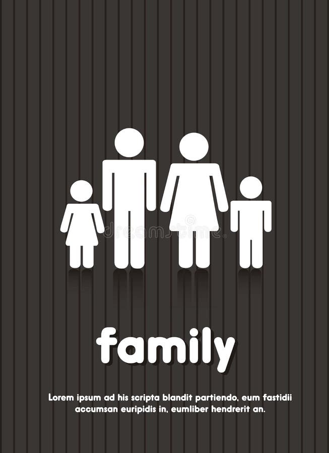 Familienzeichen lizenzfreie abbildung