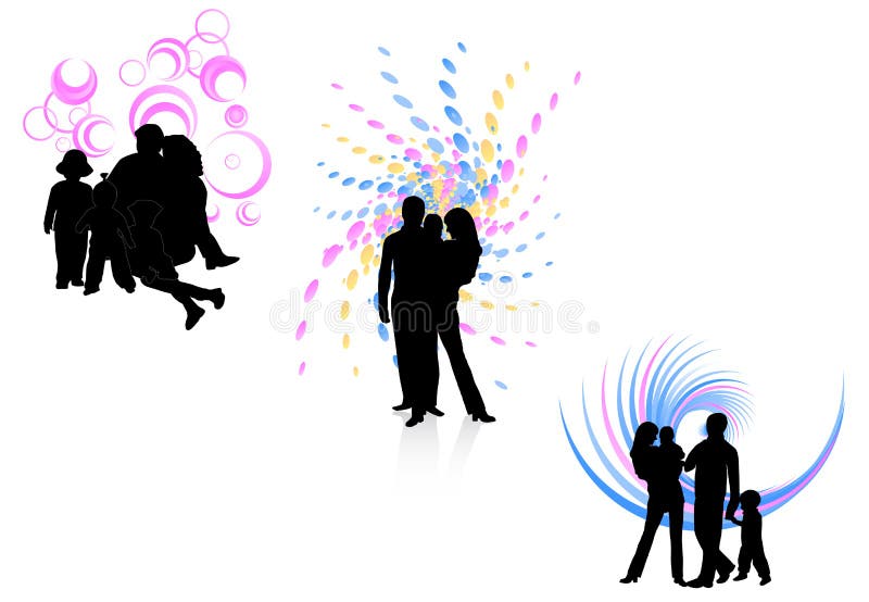 Download Families and abstract stock vector. Illustration of creative - 15061665