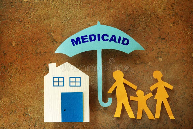 FamiljMedicaid paraply royaltyfria bilder FamiljMedicaid paraply royaltyfria bilder