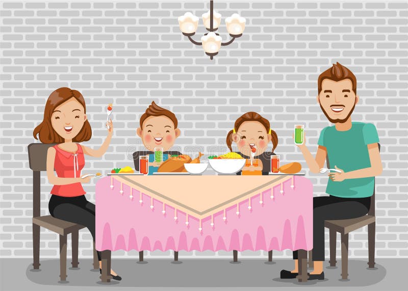 Familjmål vektor illustrationer Familjmål vektor illustrationer