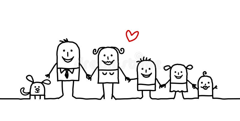 Famille illustration libre de droits