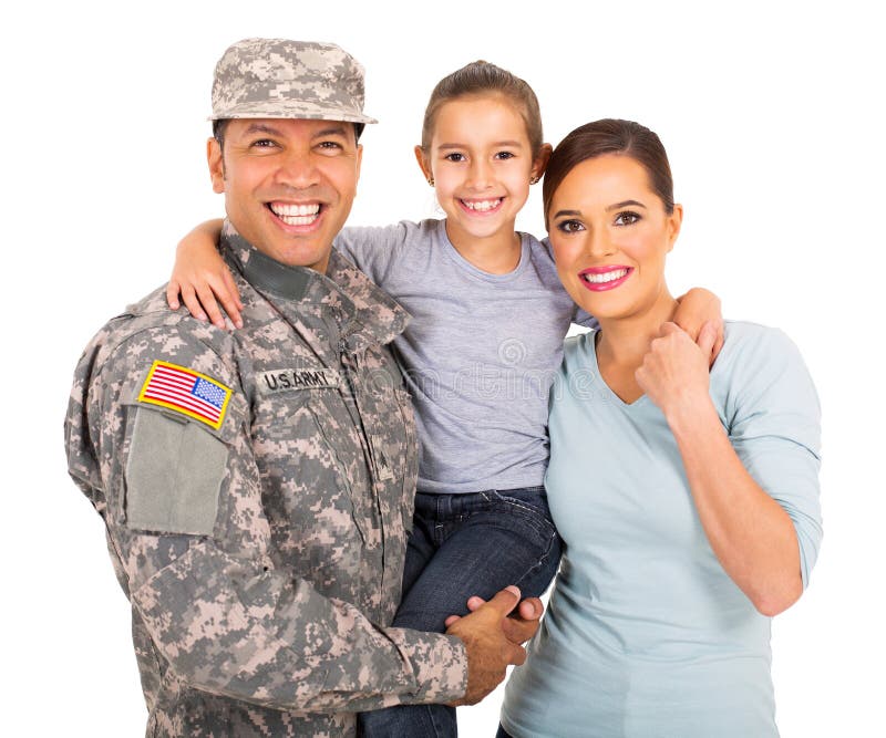 Famille de trois militaire Famille de trois militaire