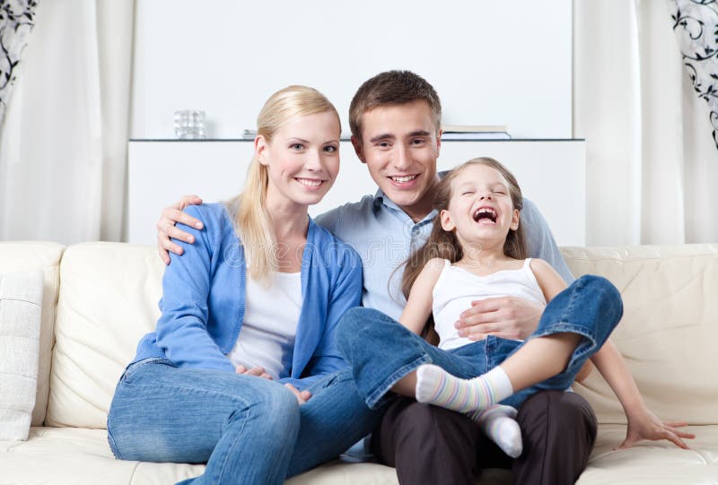 Famille heureux image stock Famille heureux image stock