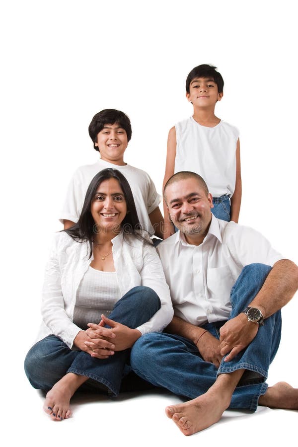 Famille indienne heureuse image stock Famille indienne heureuse image stock