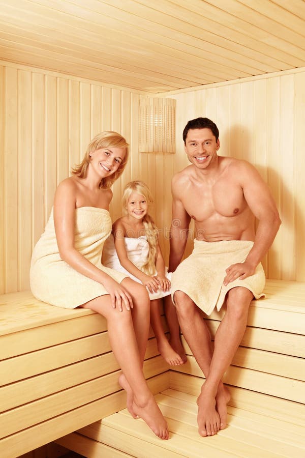 Family Naked Sauna