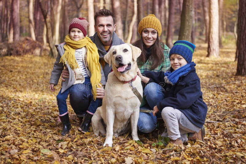Family during autumn royalty free stock image Family during autumn royalty free stock image