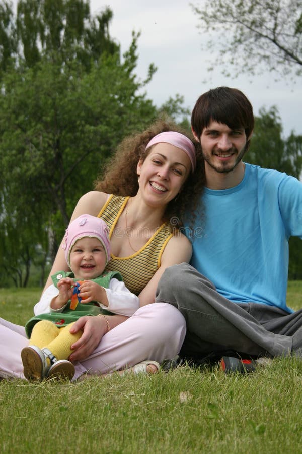 Family with baby