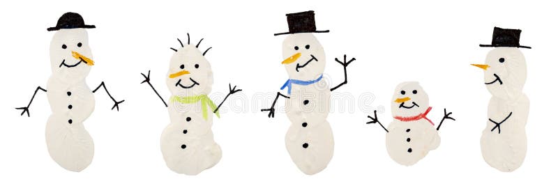 Snowman Drawing Stock Illustration Illustration Of Finger Snowman Drawing Stock Illustration Illustration Of Finger