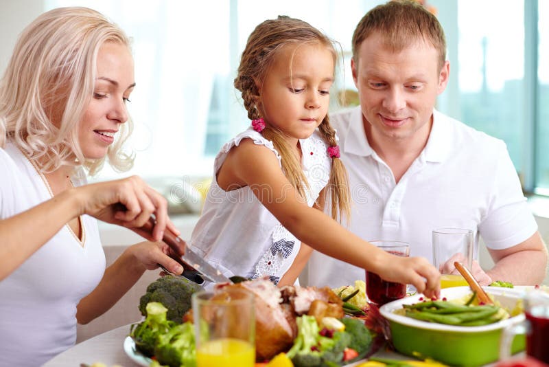 Family at dinner stock image. Image of christian, gathered - 59334995