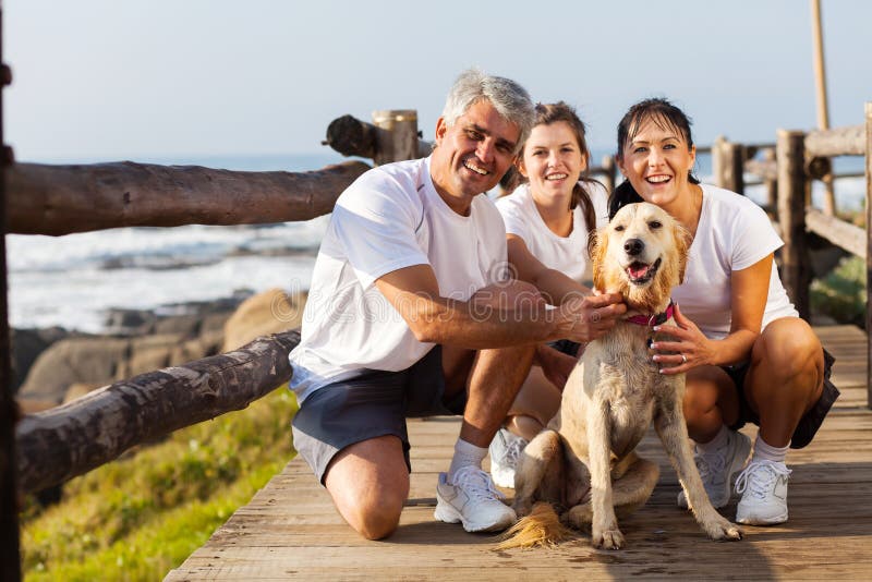 Family dog beach