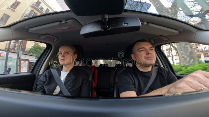 Family driving on car car