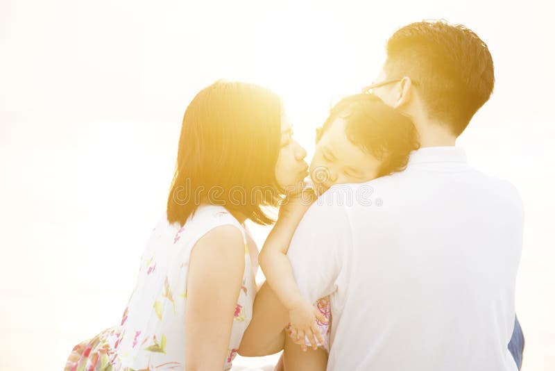 Family enjoying quality time together royalty free stock photography Family enjoying quality time together royalty free stock photography