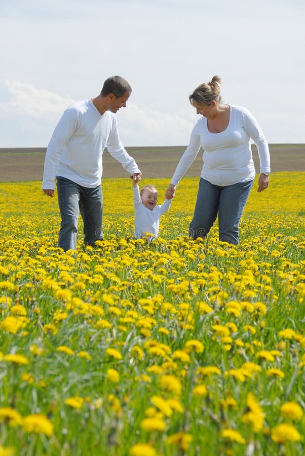 Family Fun - young parents and toddler