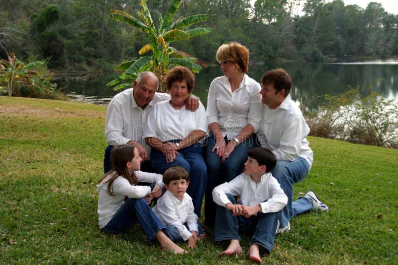 Family with grandparents