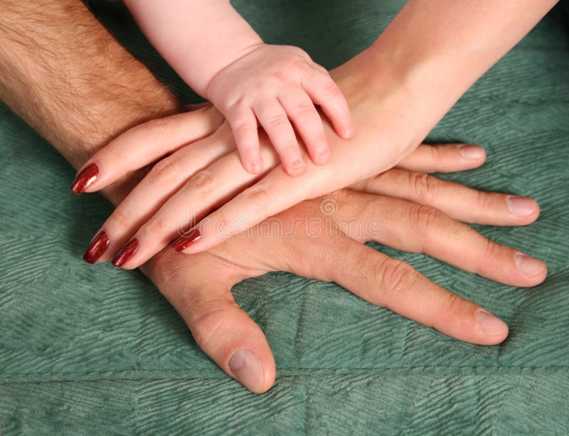 Family hands